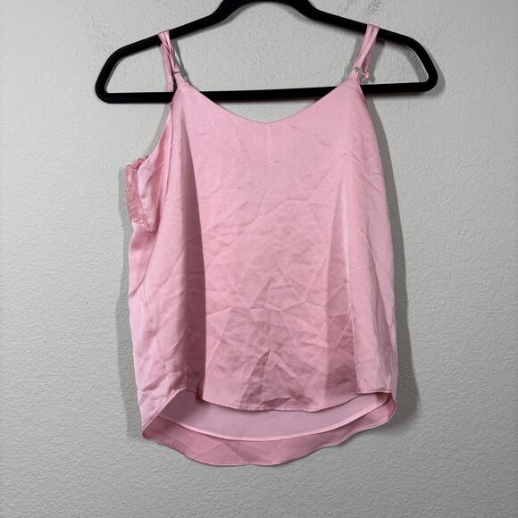 Heartloom XS Andra Cami Camisole Tank Old Rose Lace Trim Satin Adjustable Straps - Picture 3 of 7